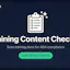 Training Content Checker