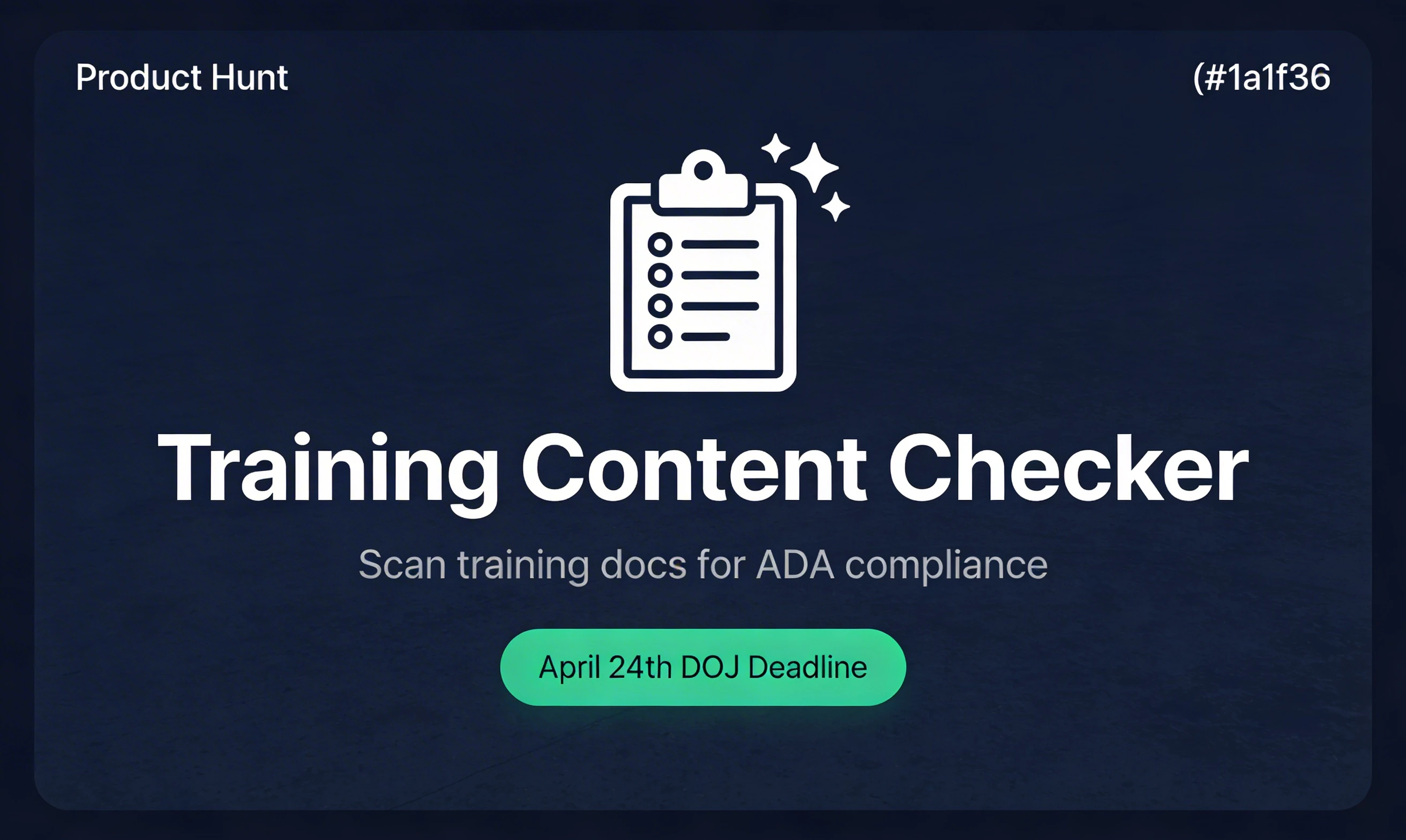 Training Content Checker