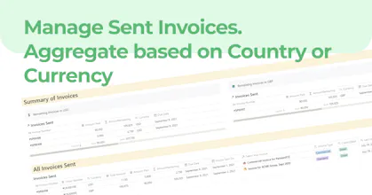 Invoice Templates for Notion.so gallery image