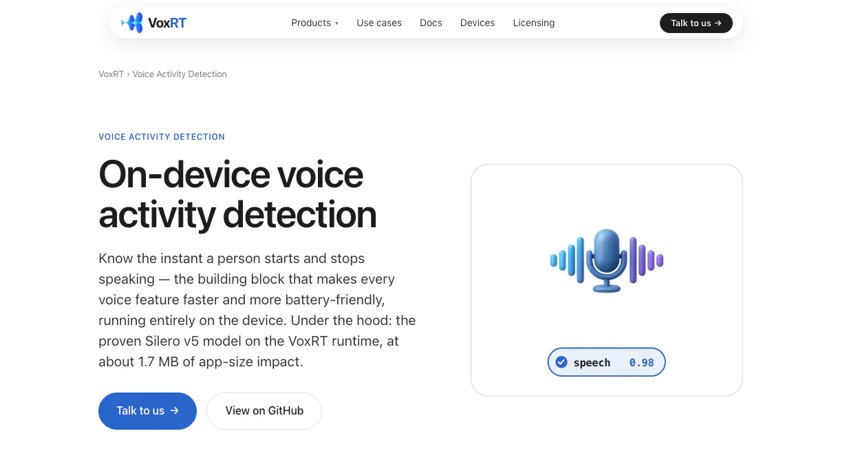 VoxRT Voice AI Runtime gallery image