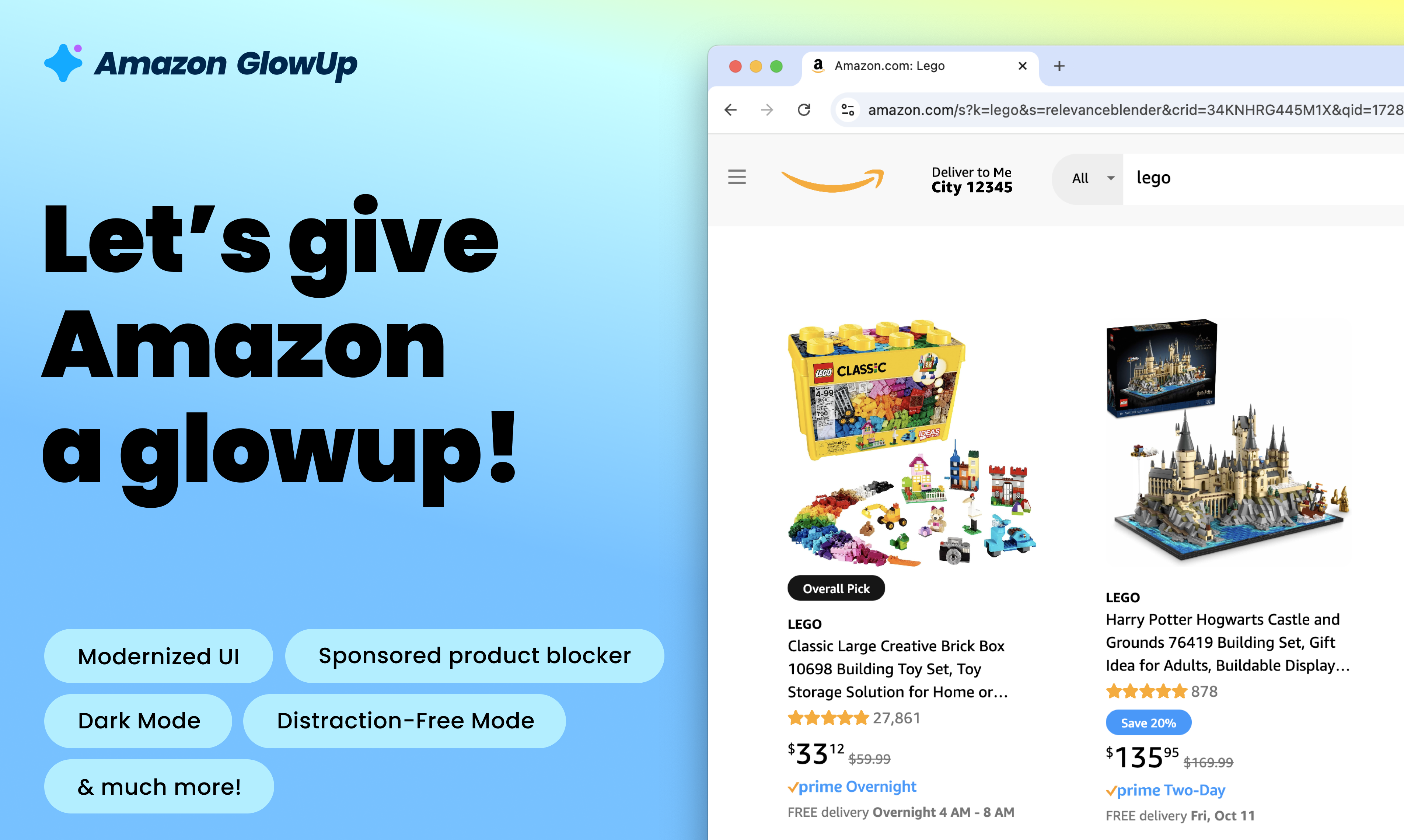 아마존 글로우 up - 더 나은 쇼핑을 위해 Amazon.com에 3,000 개가 넘는 개선 미디어 1