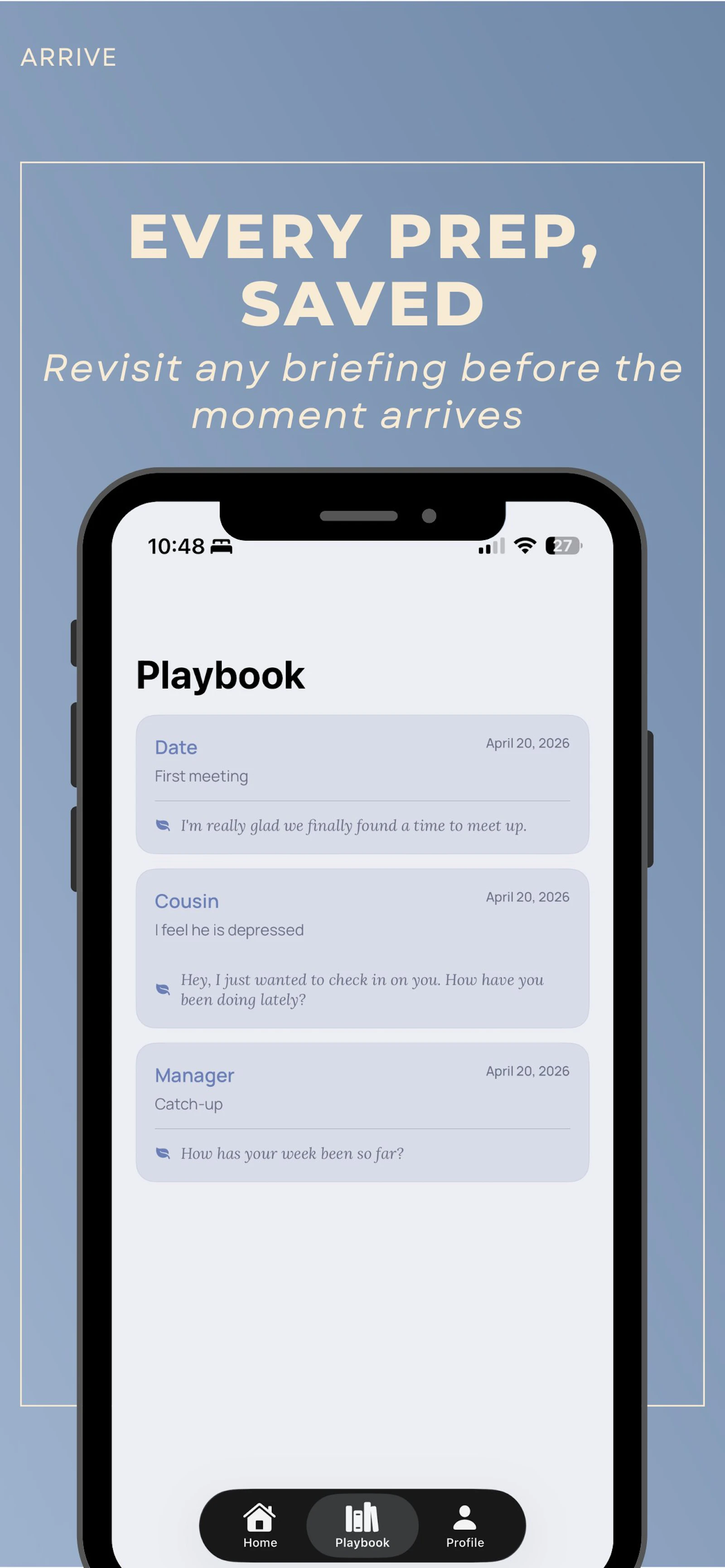 Arrive - Social Prep for Introverts screenshot 3