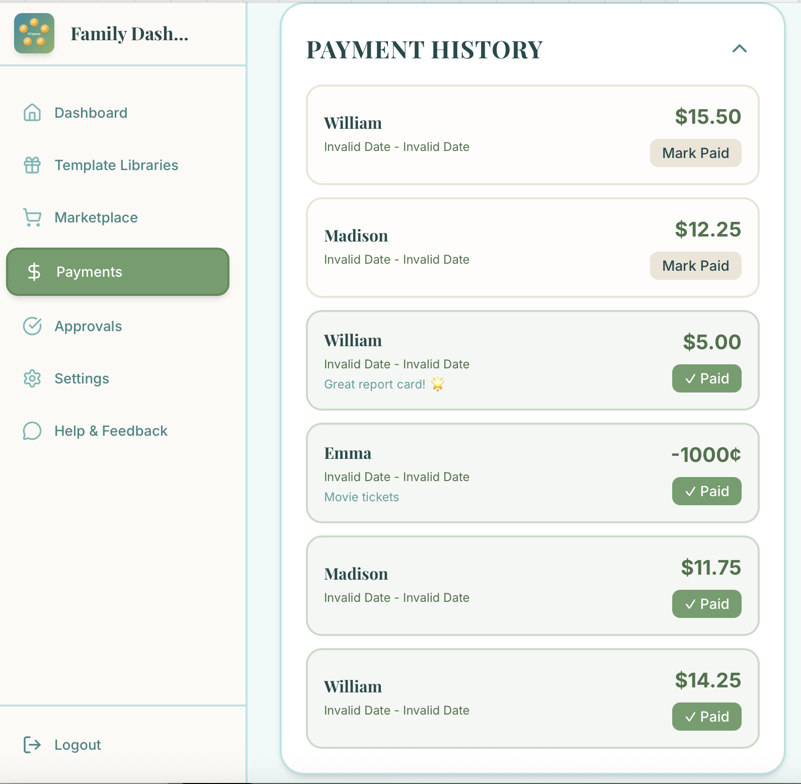 5Talents - Screenshot 5 showing product features and functionality