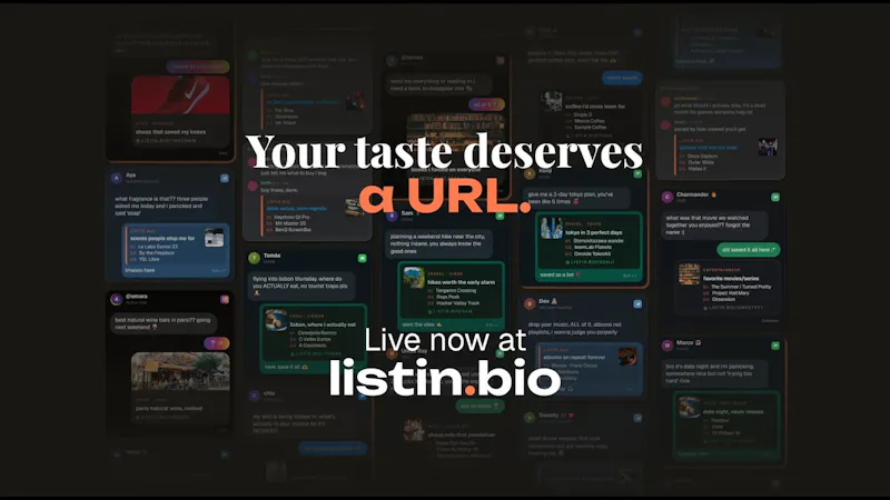 listin.bio screenshot 1 (video preview)