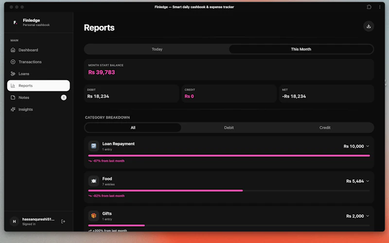 Finledge screenshot 5
