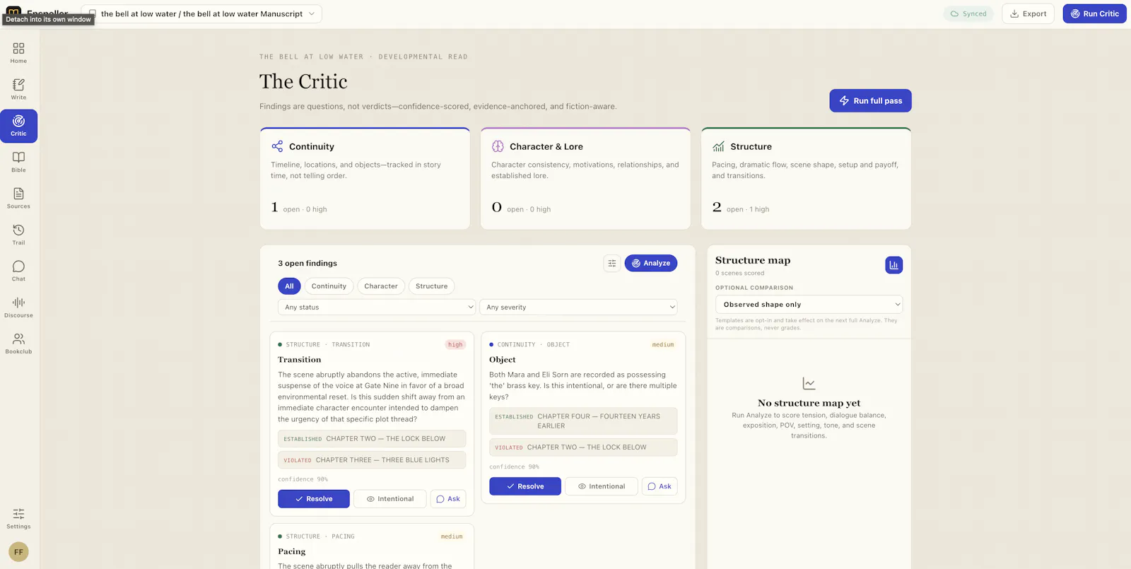 Enspeller — AI Analytical Writing Studio screenshot 3