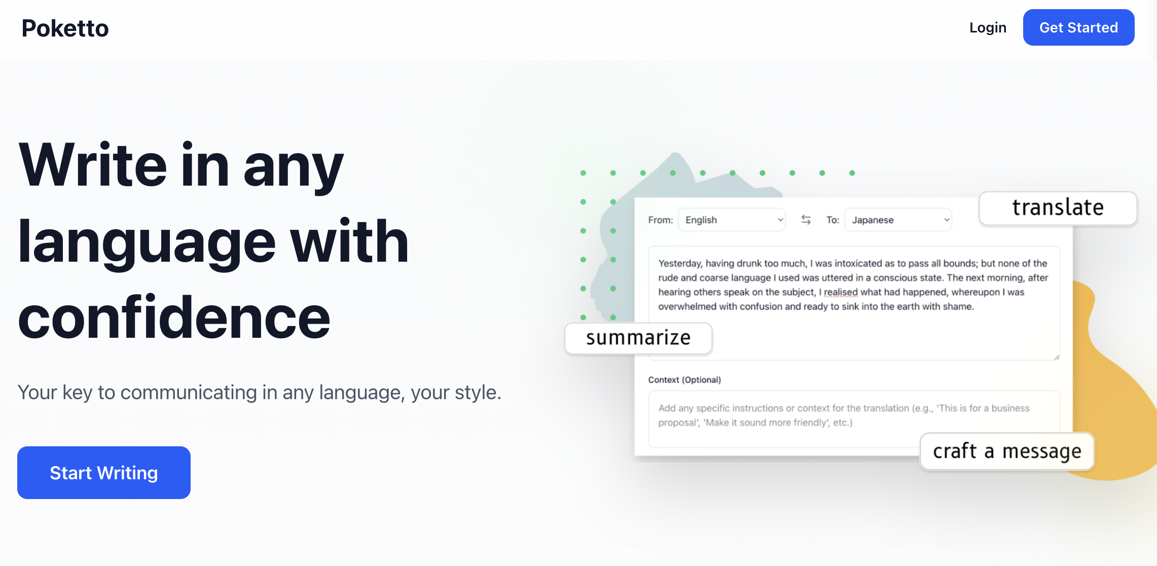 Poketto - Write in any language with confidence media 1