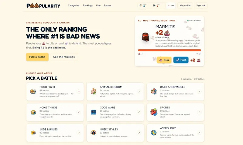 Poopularity screenshot 1