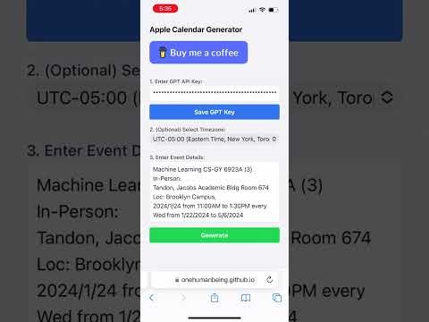 Apple Calendar Generator gallery image