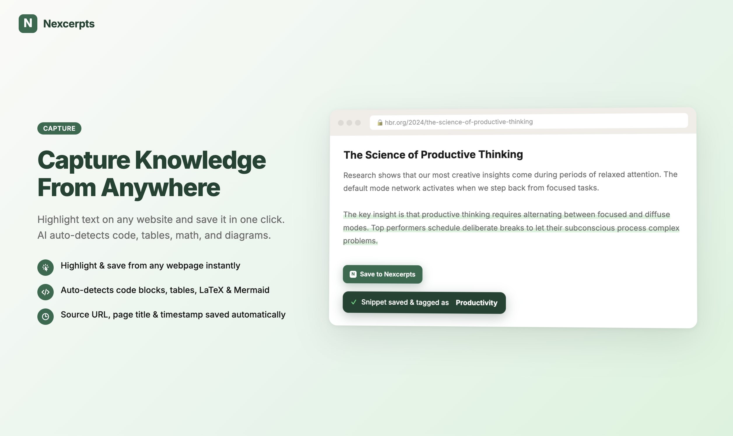Nexcerpts gallery image