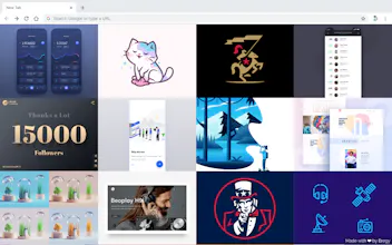 New Tab Dribbble gallery image