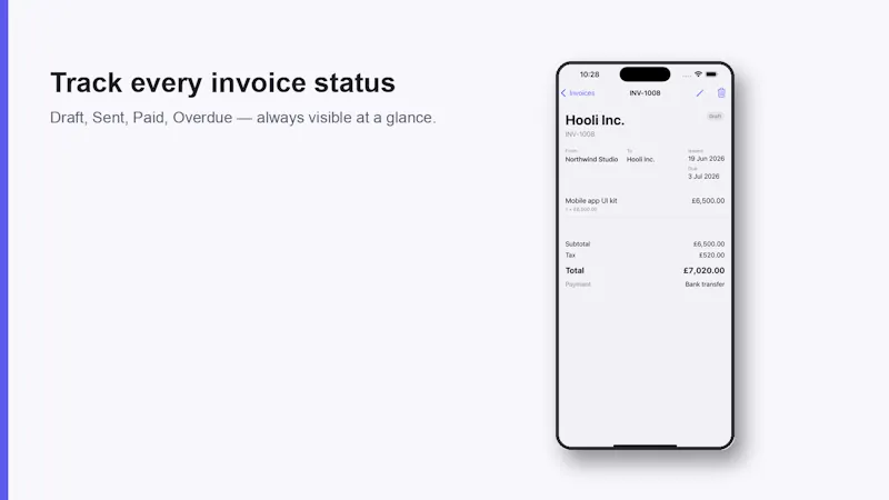 Simply Invoices screenshot 1