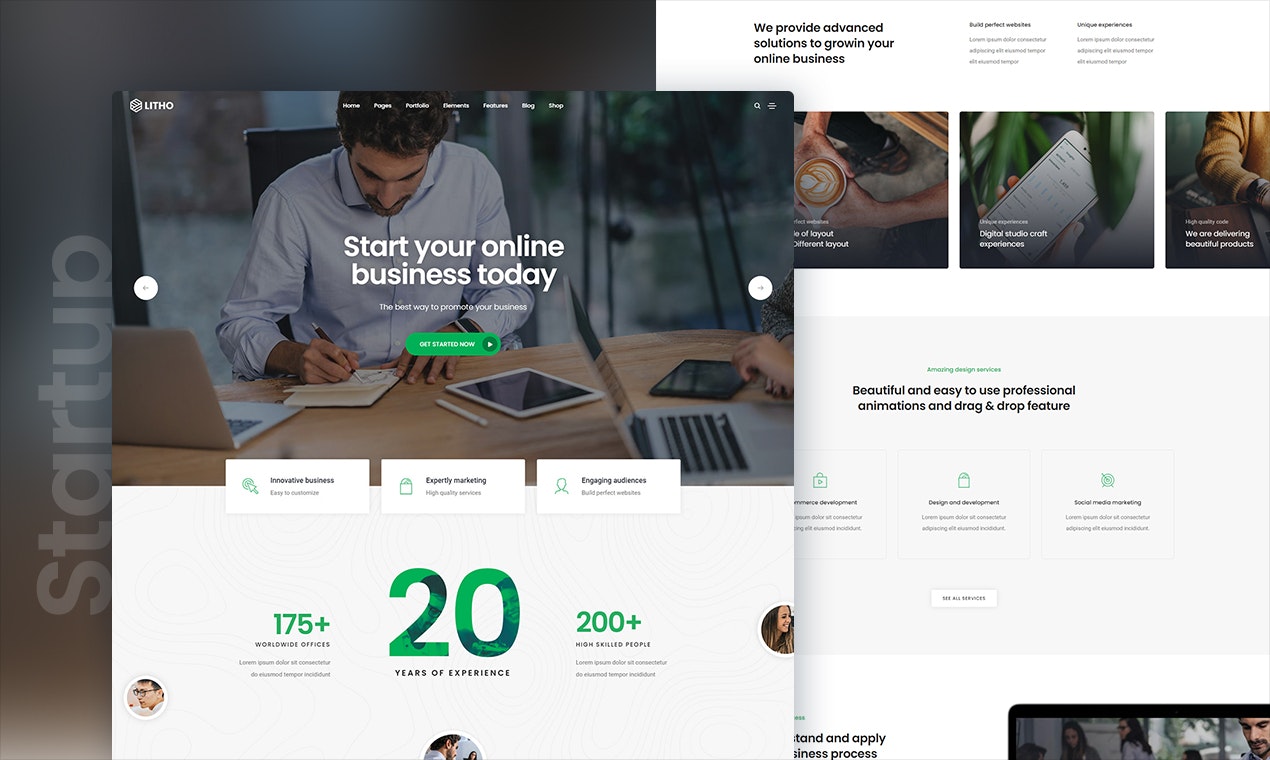 ธีม Litho - ธีม WordPress Elementor Multipurpose media 3