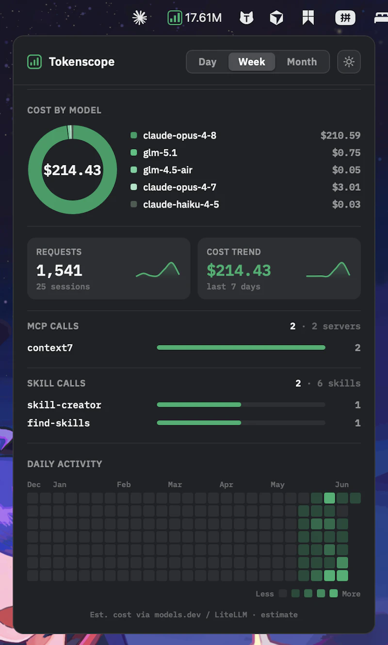 Tokenscope screenshot 3