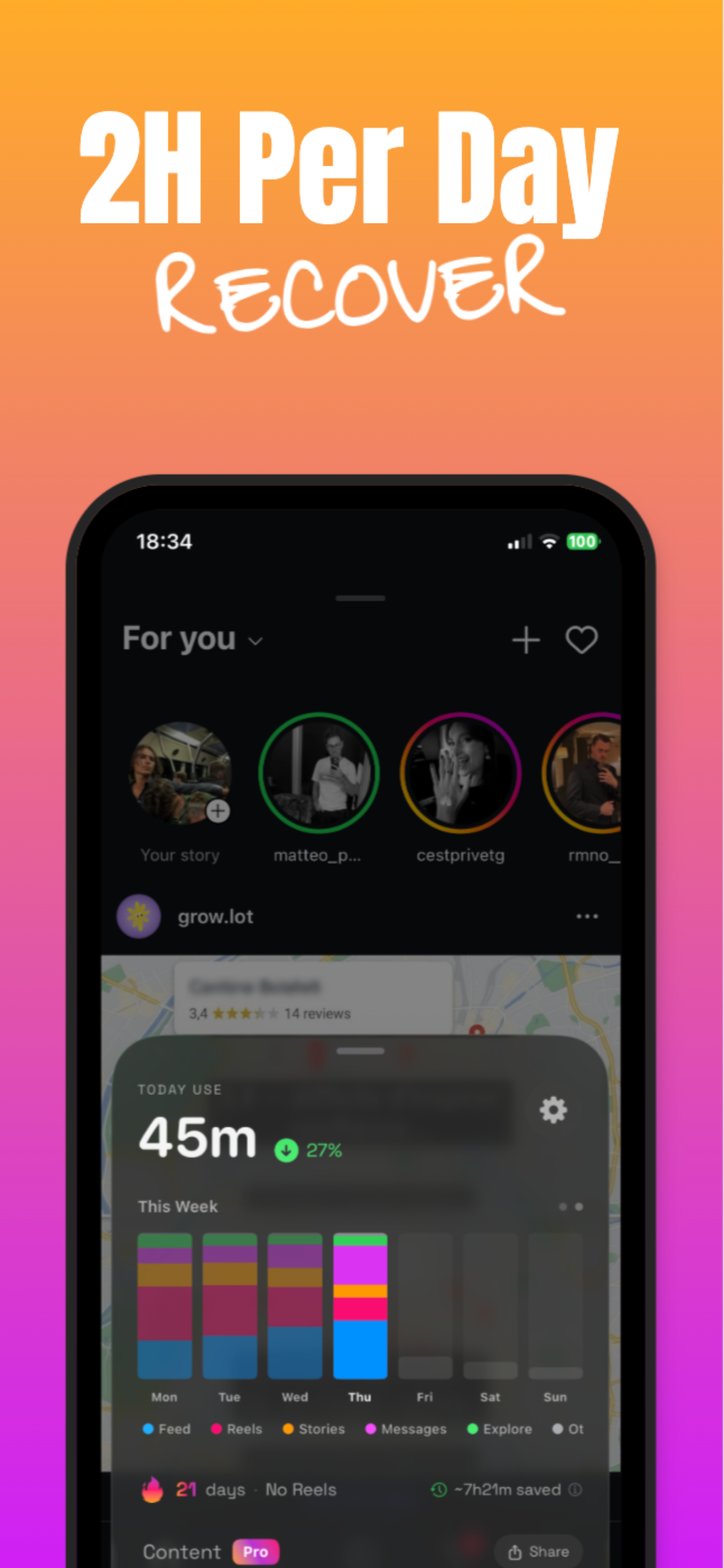 Less Is More - Block Reels - Screenshot 2 showing product features and functionality