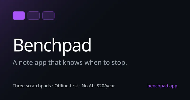 Benchpad: Scratchpad Notes screenshot 5