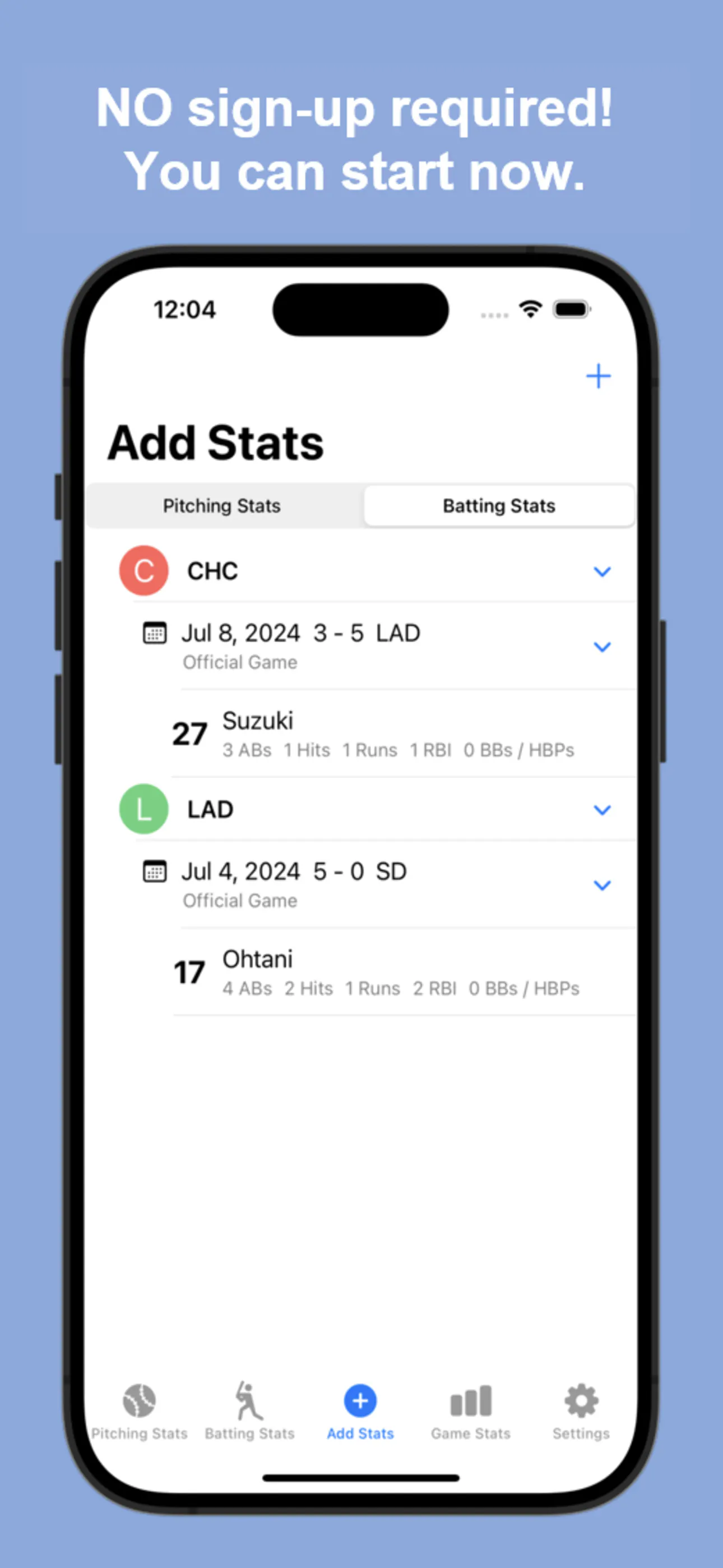 MyBaseballStats gallery image