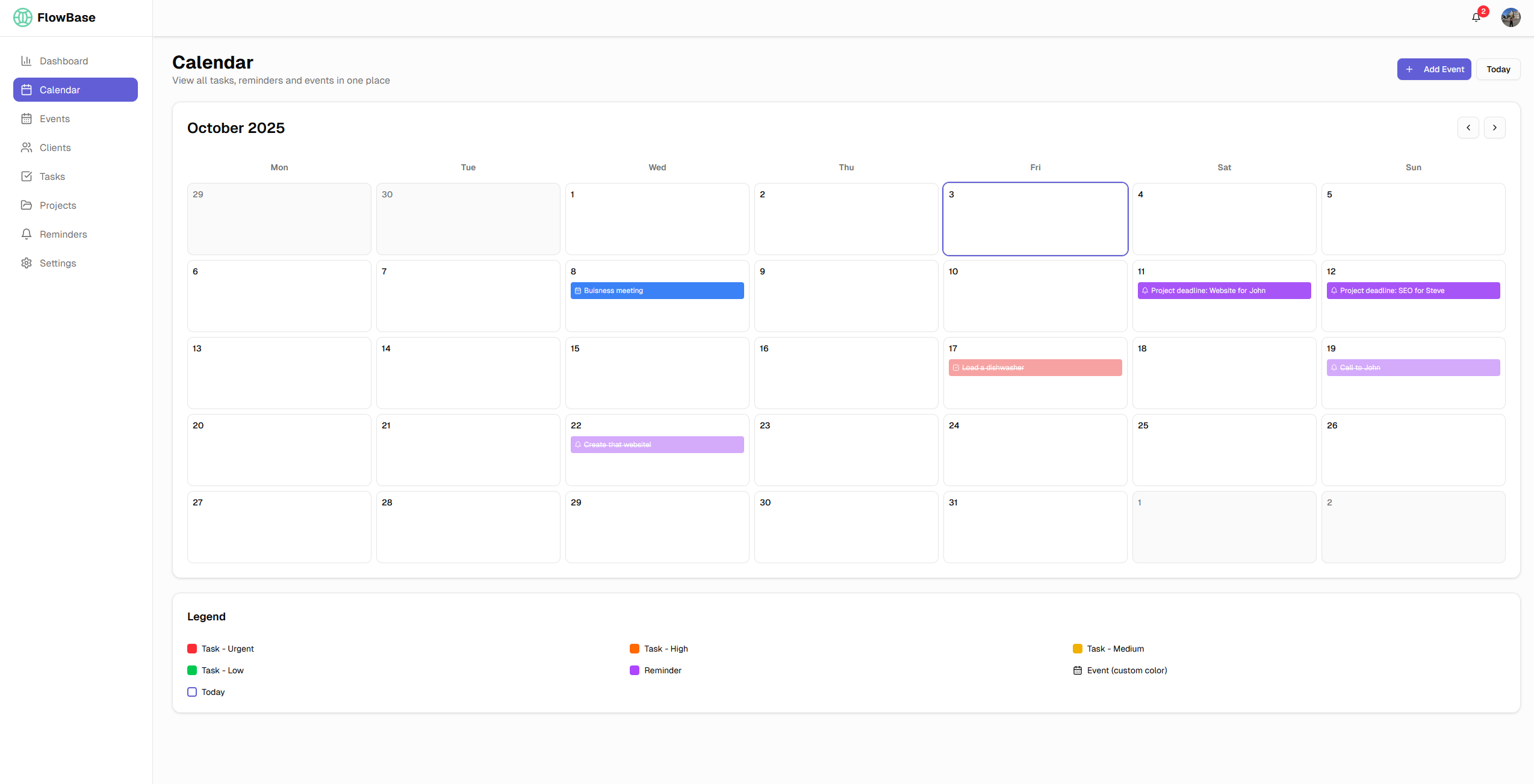 Média Base de flux - Mini-CRM pour les pigistes 4