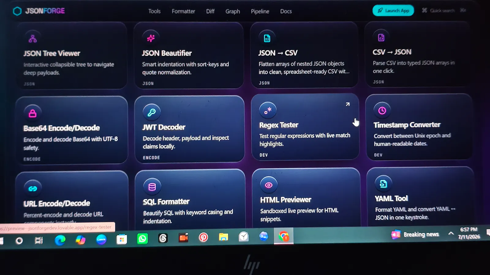 JSONFORGE screenshot 5