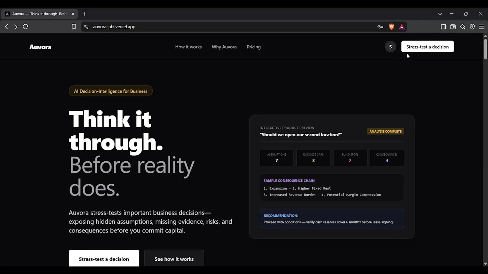 Auvora screenshot 1 (video preview)