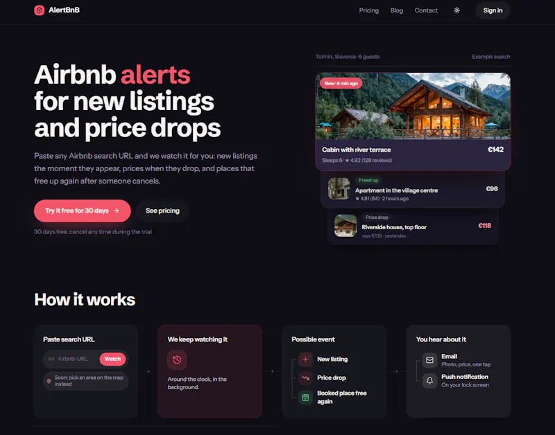 AlertBnB screenshot 2