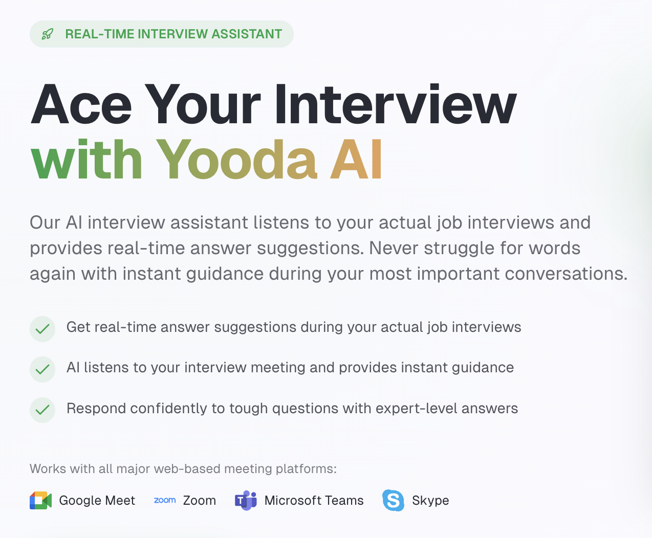 YoodaAI - Interview Assistant gallery image