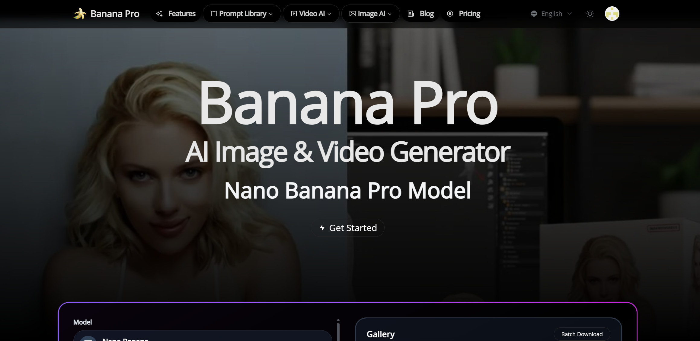 banana pro - Main product screenshot demonstrating key features and user interface