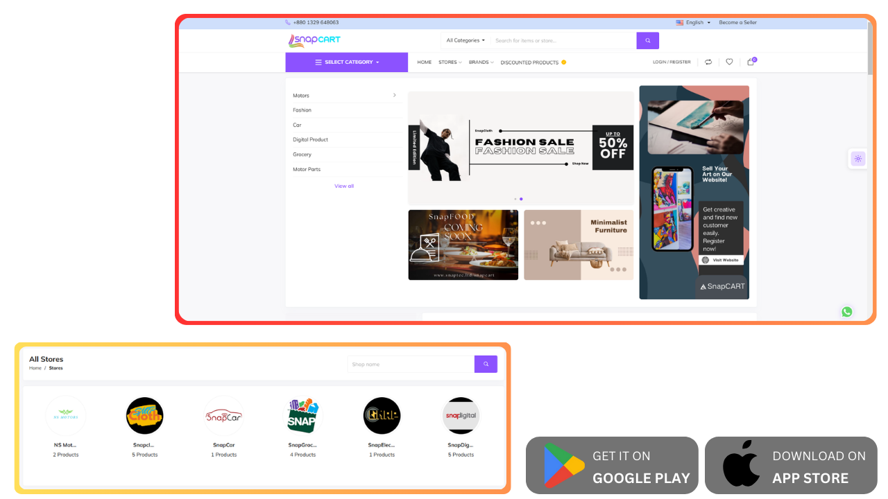 Snapcart - 明智的购物，无缝结帐媒体5