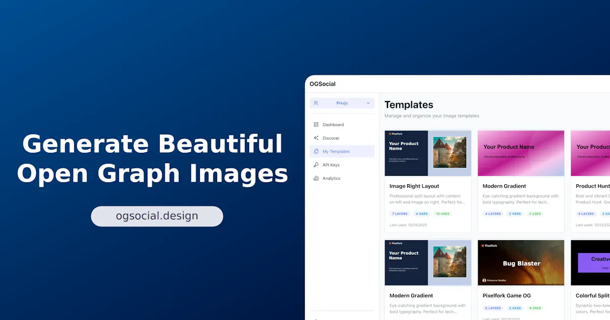 OG Social - Dynamic Marketing Images