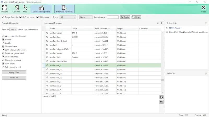 Formula Manager for Excel screenshot 2