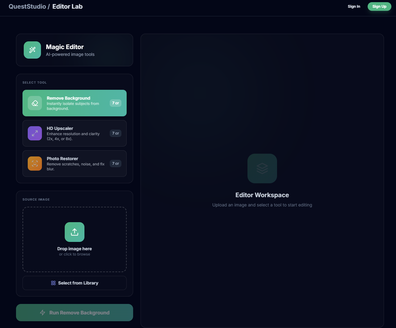 QuestStudio = All-in-one Generative AI - Screenshot 5 showing product features and functionality