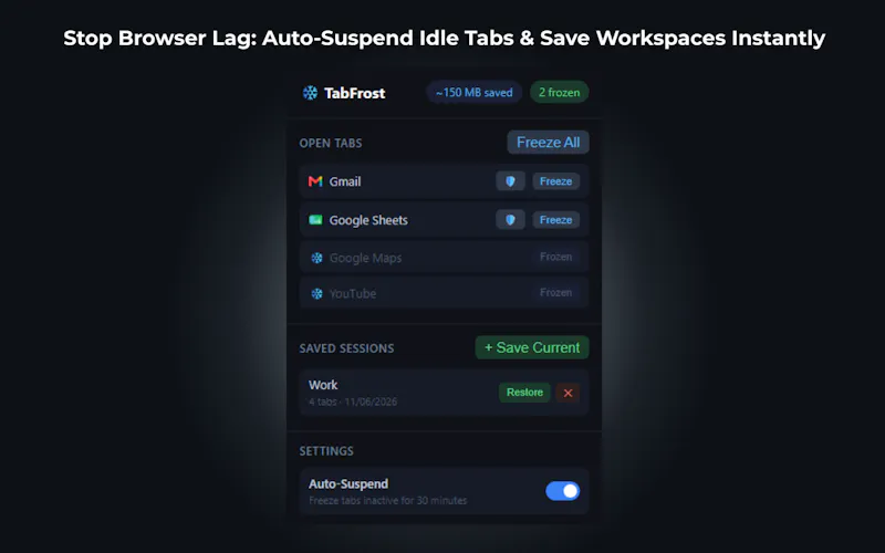 TabFrost screenshot 2