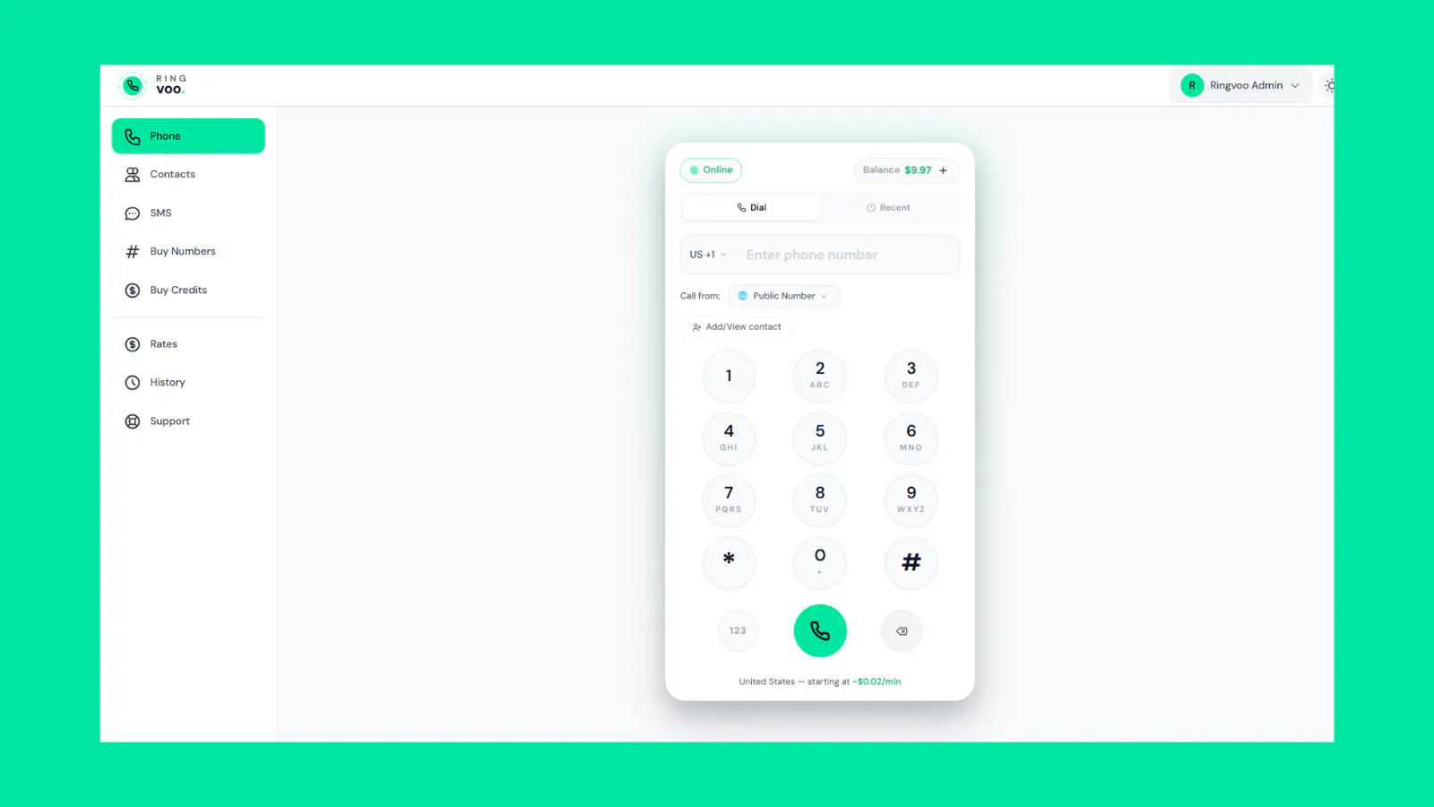 Ringvoo — Affordable Global Calling screenshot 3