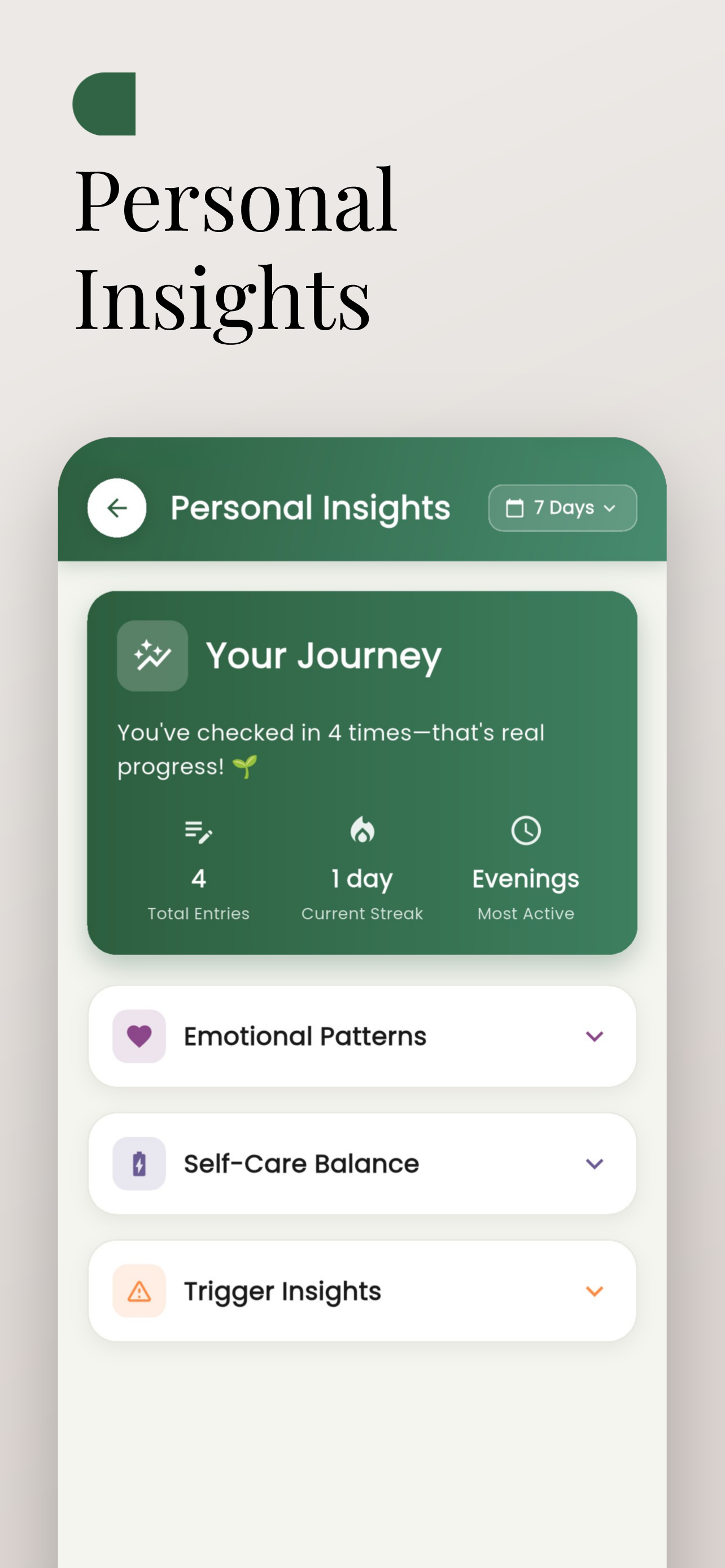 Healing Journal - Screenshot 4 showing product features and functionality