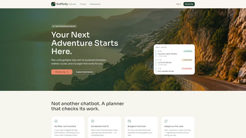 GoPlanly screenshot 1