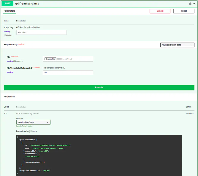 PDF Extractor API gallery image