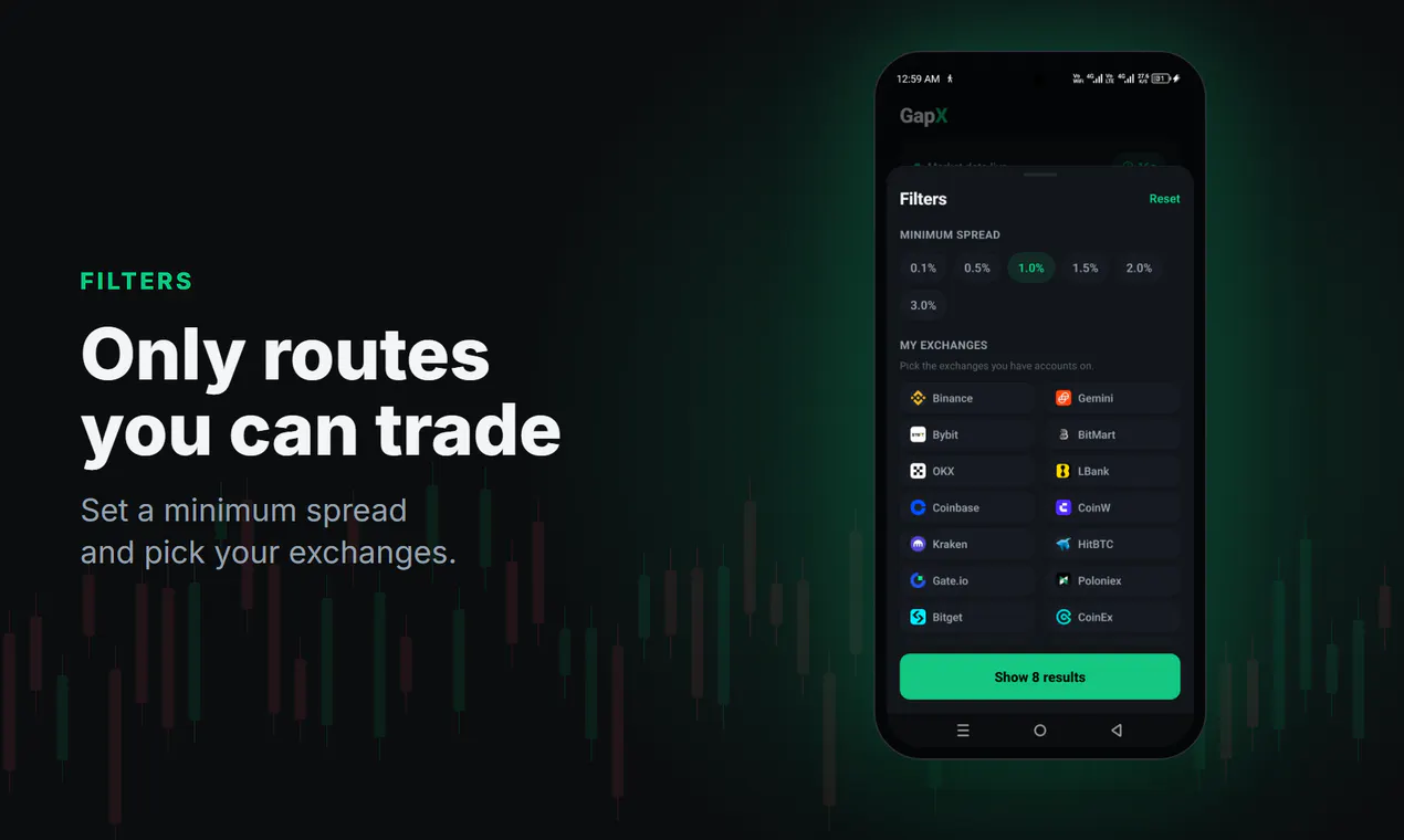 GapX: Crypto Arbitrage Scanner gallery image