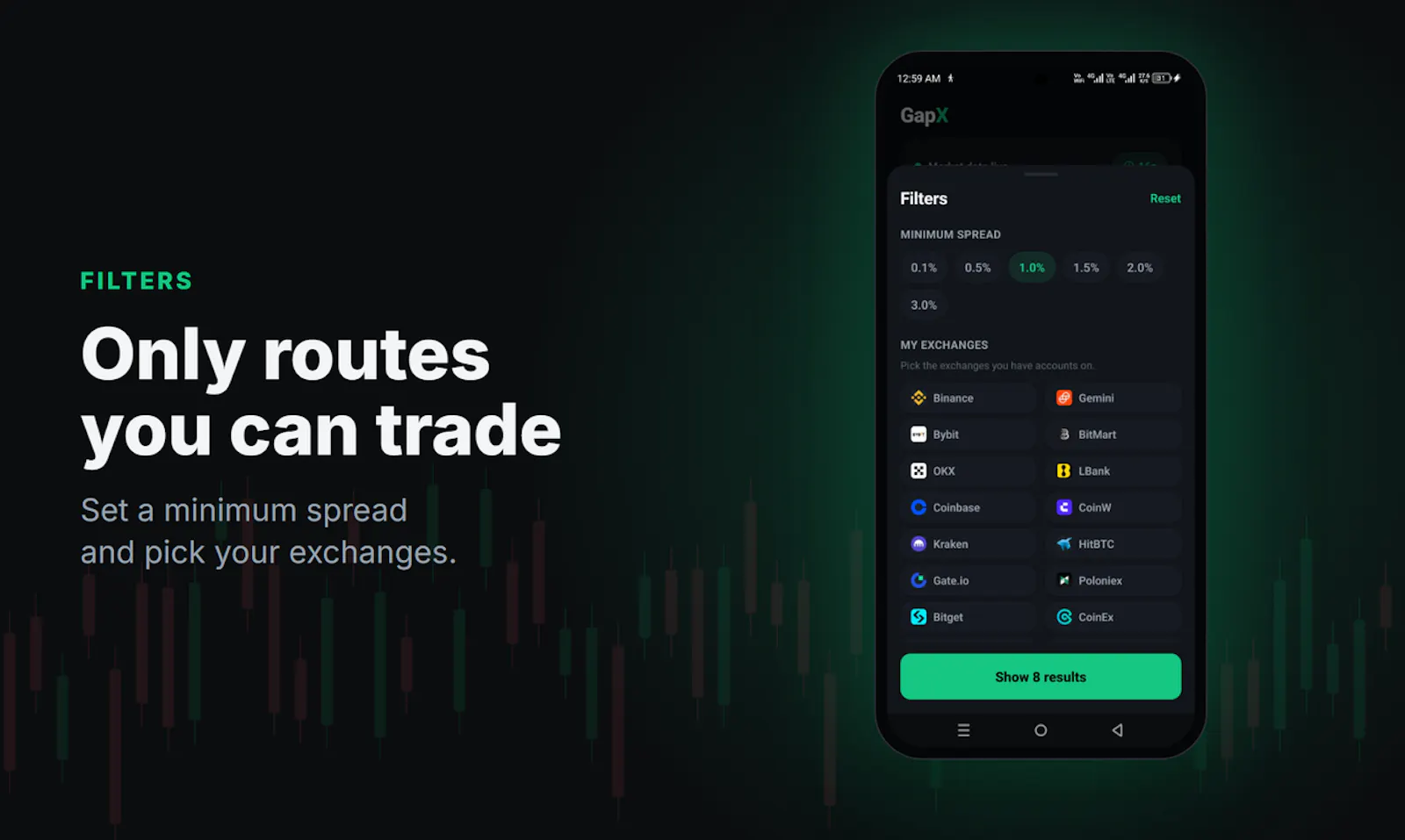 GapX: Crypto Arbitrage Scanner screenshot 4