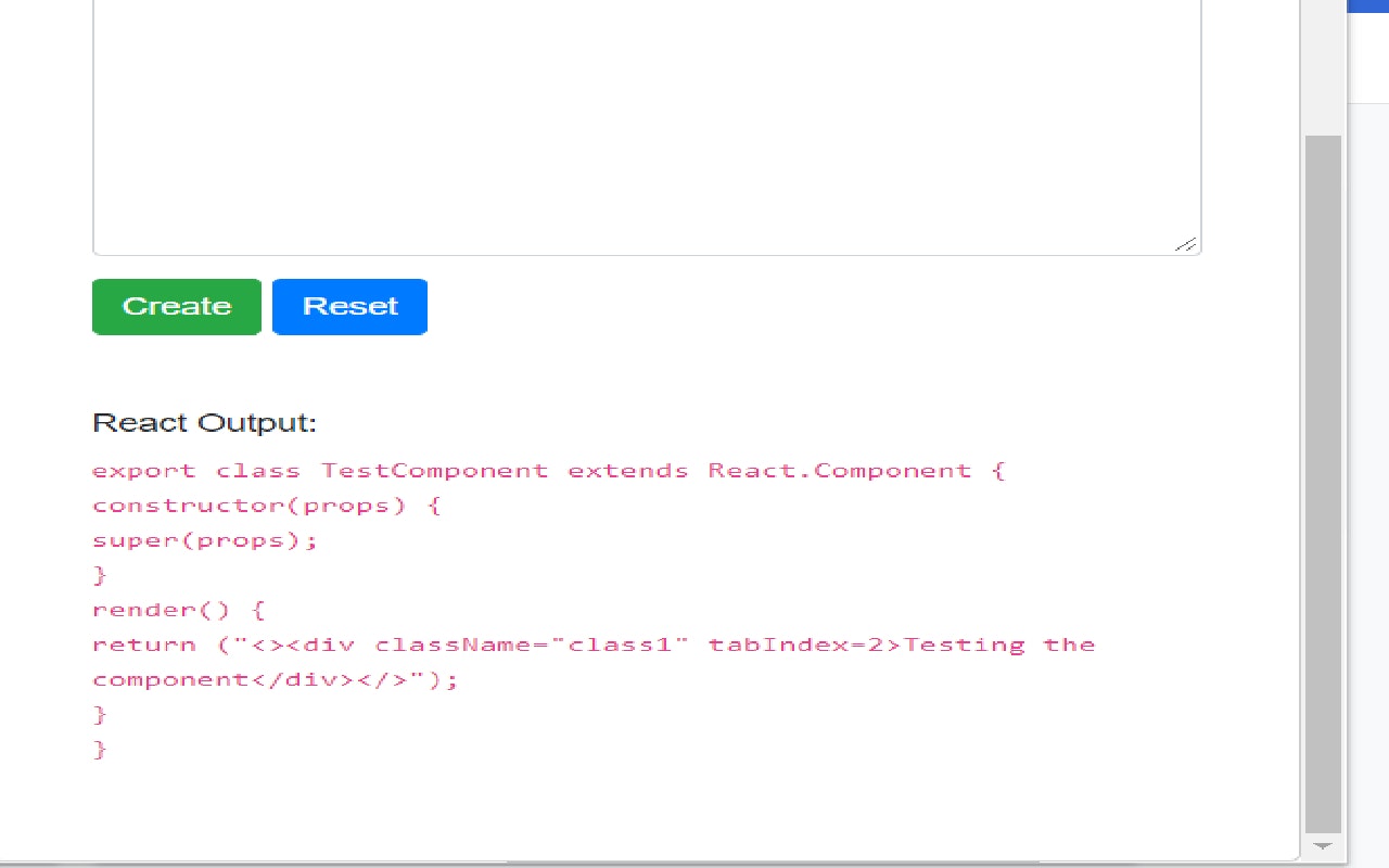 HTML To React gallery image