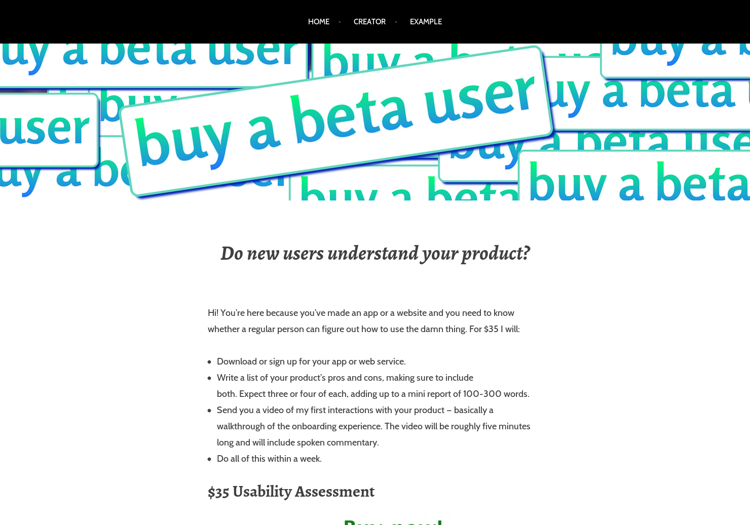 Buy A Beta User