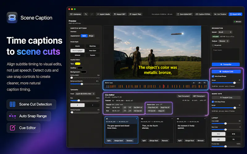 SceneCaption Studio screenshot 4