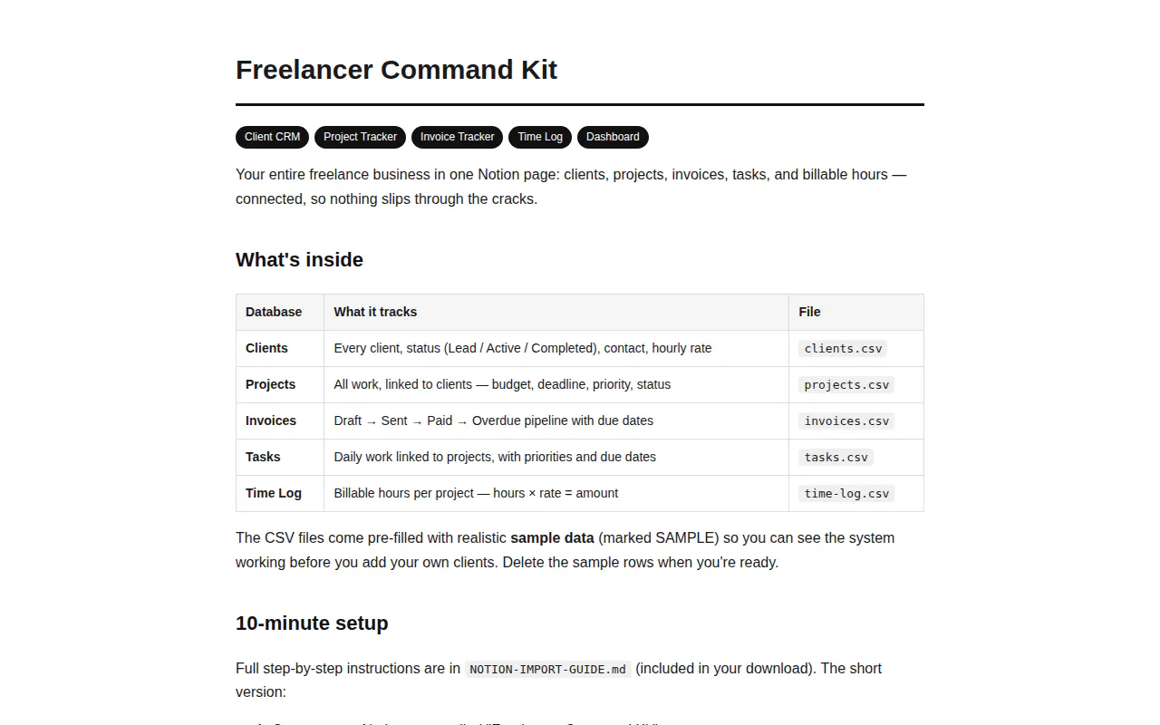 Freelancer Command Kit logo