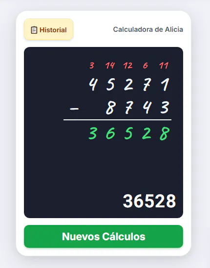 Calculadora de Alicia gallery image