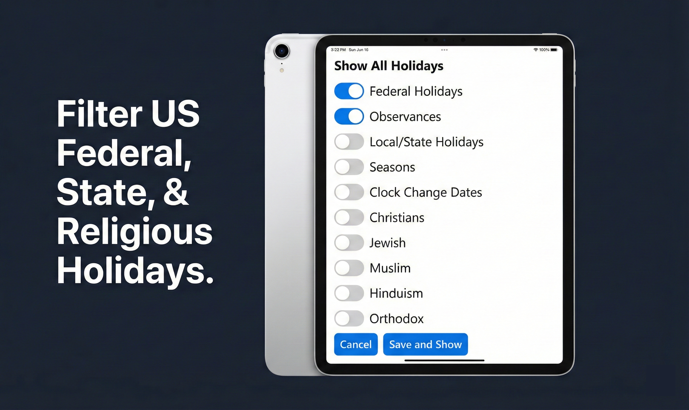 CalendarLover - Screenshot 3 showing product features and functionality
