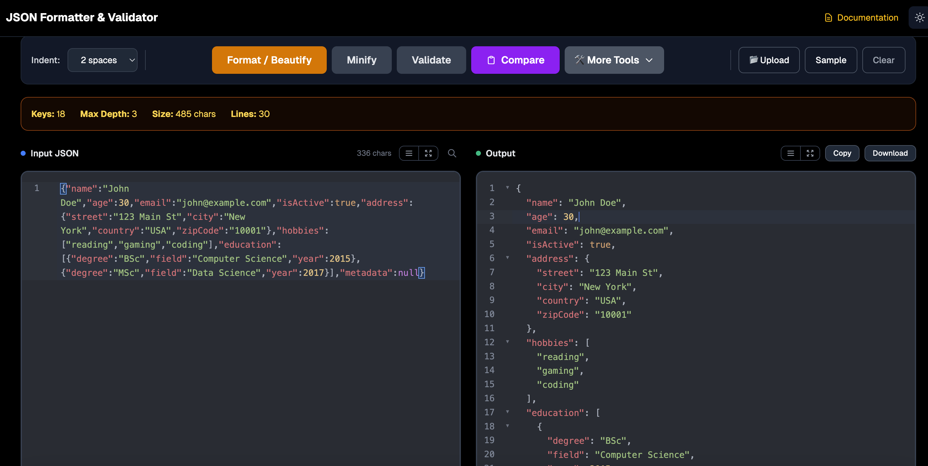 JSON Formatter Online gallery image