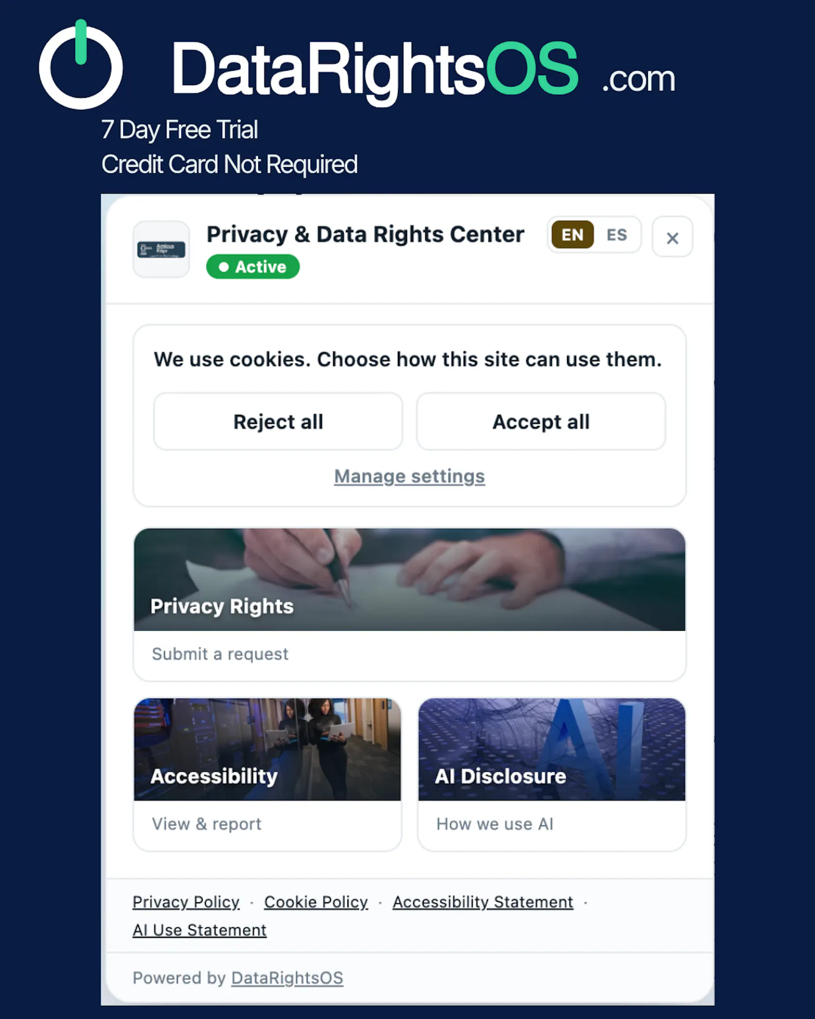 Data Rights OS | Privacy Management screenshot 3