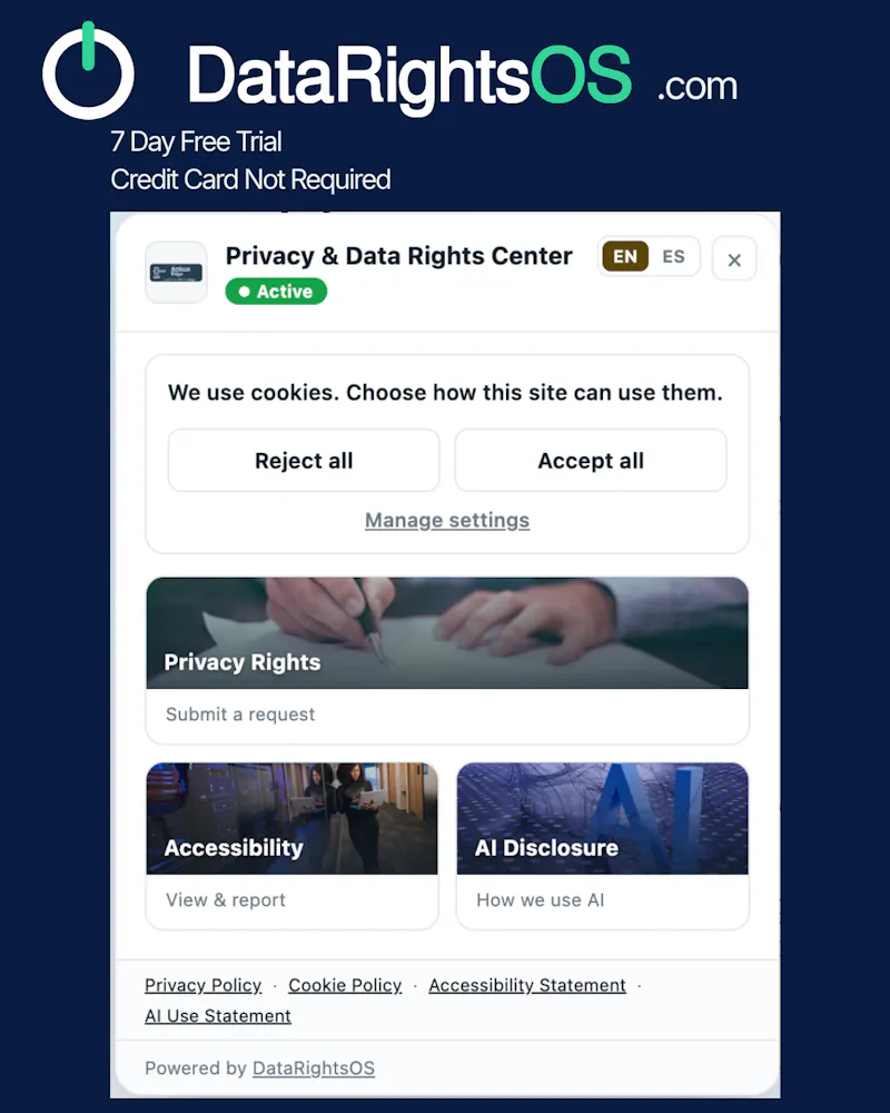 Data Rights OS | Privacy Management screenshot 3