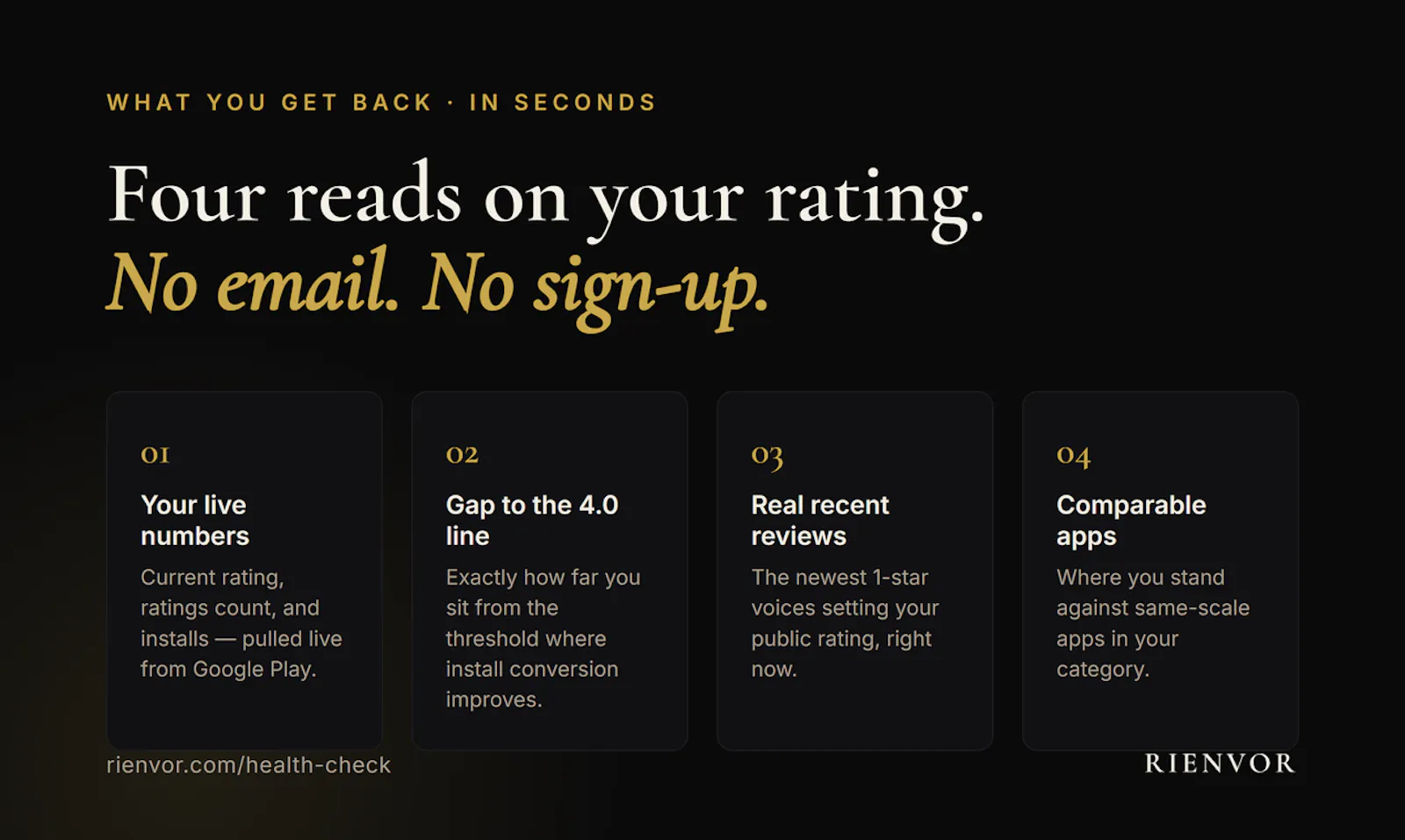 Rating Health Check by RIENVOR screenshot 3