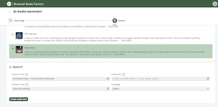 AI-Powered Sleep Stories gallery image