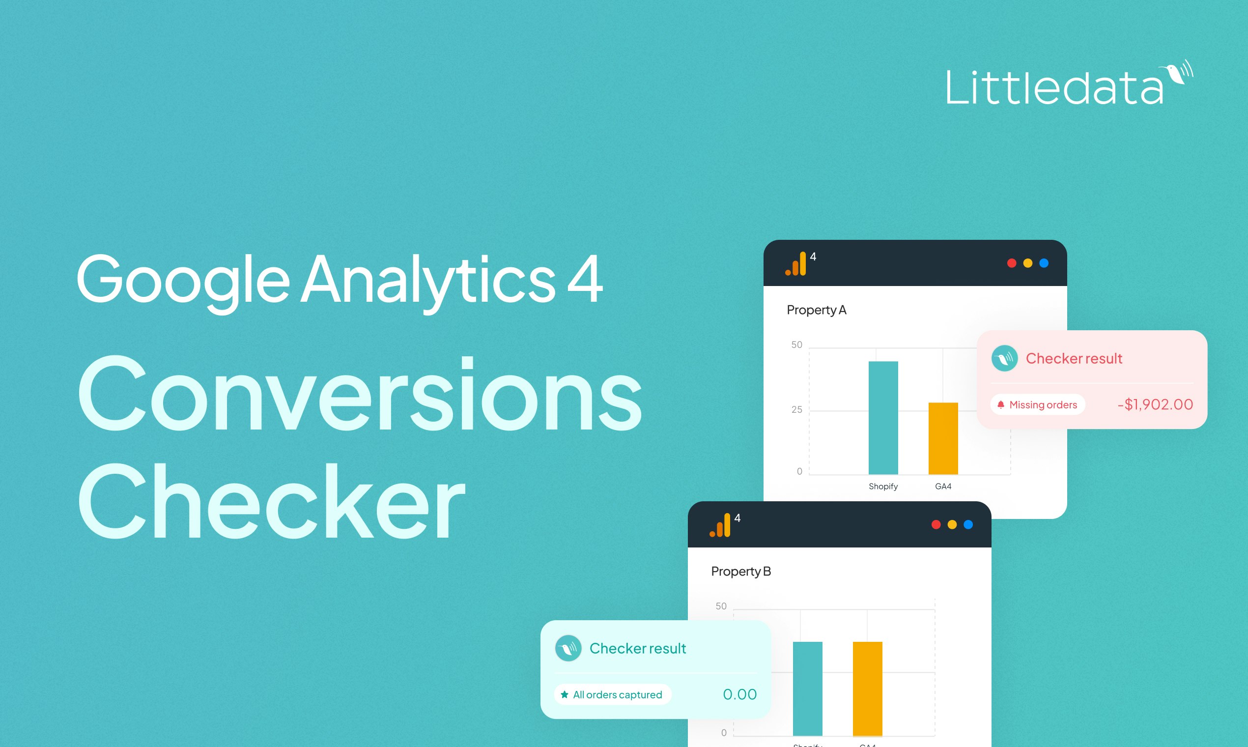 GA4 Conversions Checker App - Audit your tracking ecommerce conversion data in GA4 media 1